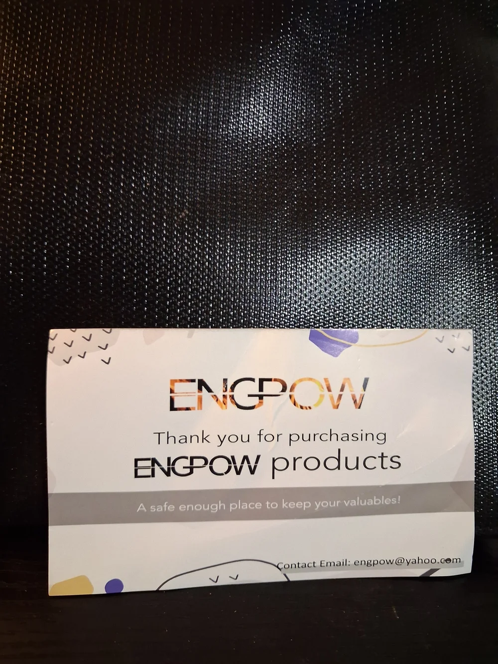 Black Travel Storage Pouch